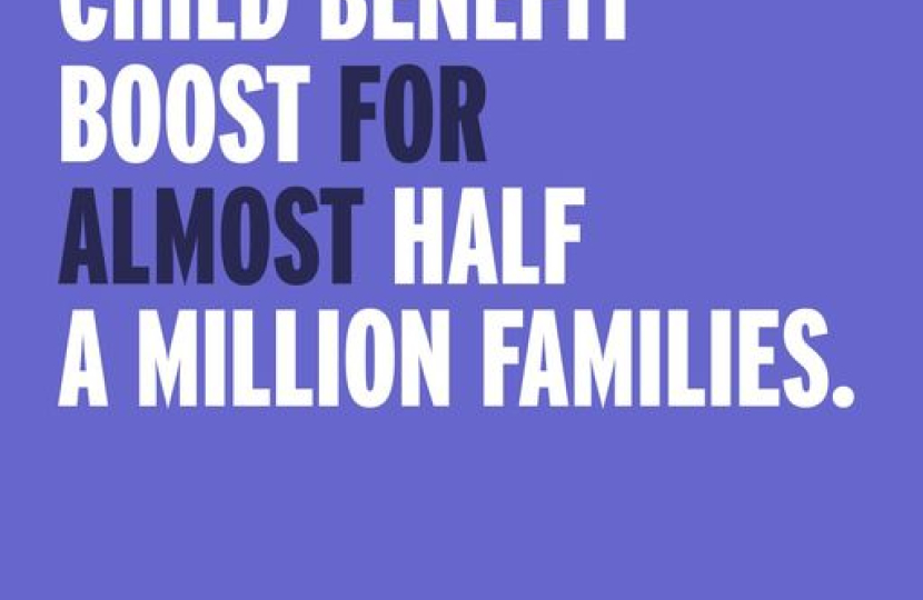 Child Benefit Boost Poster