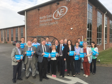 Lee Rowley MP with NEDDC Conservative Councillors