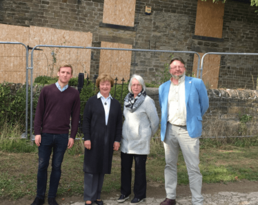 Lee Rowley MP with Cllrs Pat Antcliff, Diana Ruff and Barry Lewis