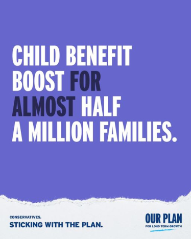 Child Benefit Boost Poster